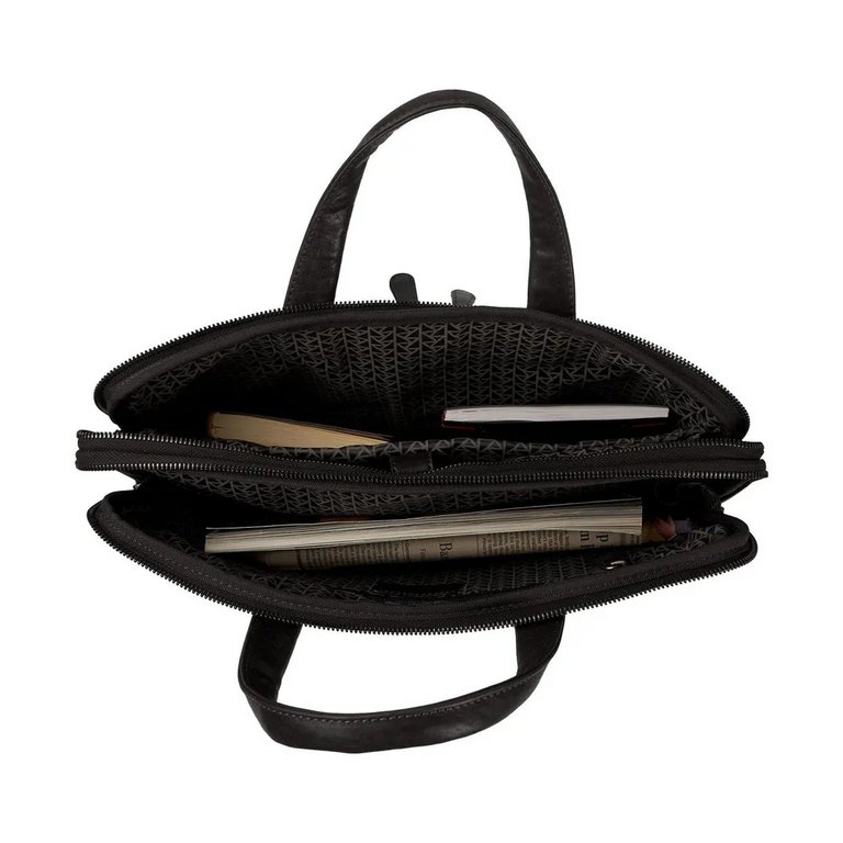 Портфель Dr.Koffer 39*31*6 нат. кожа, черный