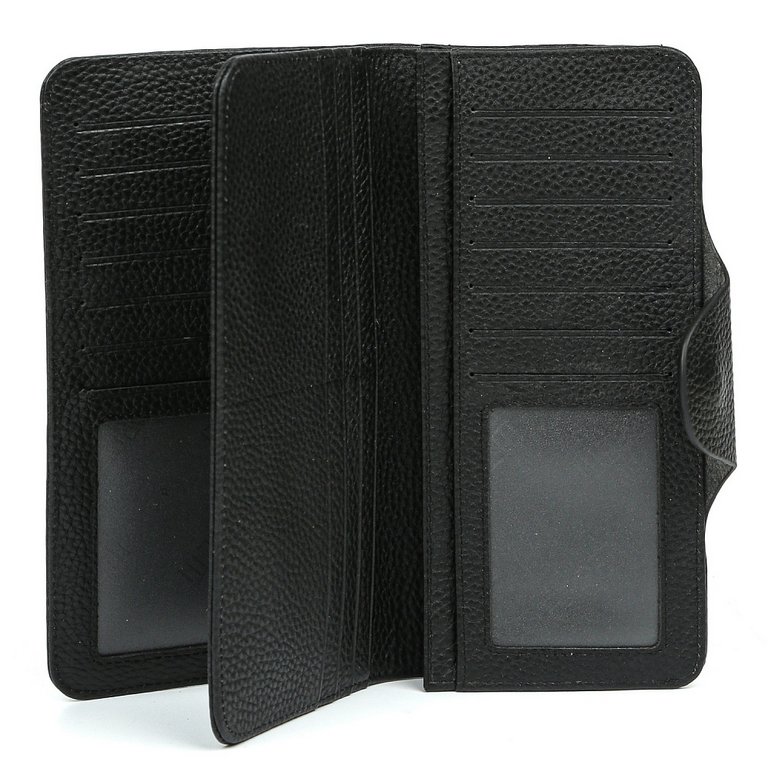 Портмоне FABRETTI мужское, нат.кожа, 10*18,6*2,8см, черный