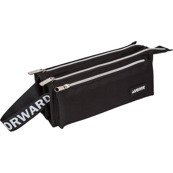 Пенал  универсальный deVENTE "Moving Forward. Black" 21x10x7,5 см