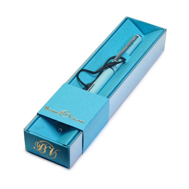 Ручка шариковая Bruno Visconti "Palermo"  в футляре (картон), голубой корпус