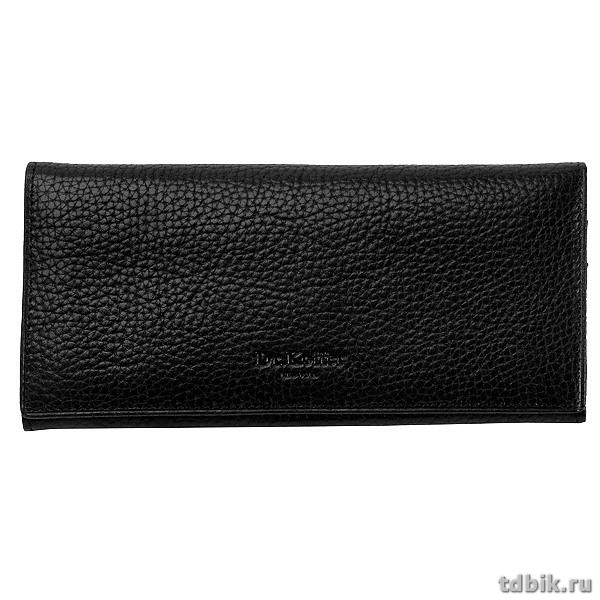 Портмоне Dr.Koffer 9,5*18,5см, нат. кожа, черный