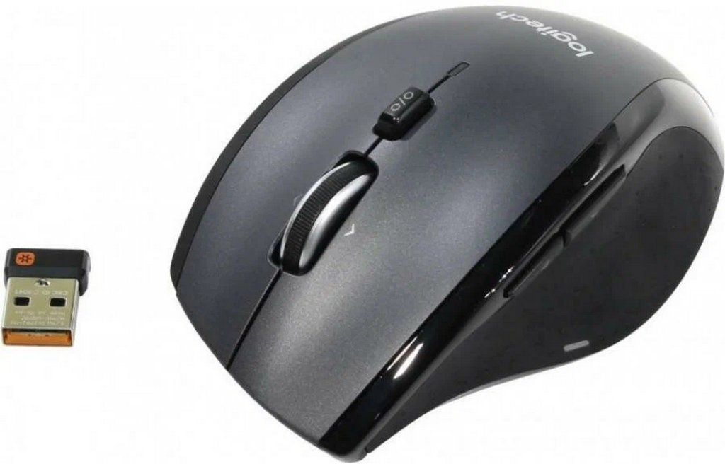 Мышь оптическая беспроводная Logitech M705 черный/серый