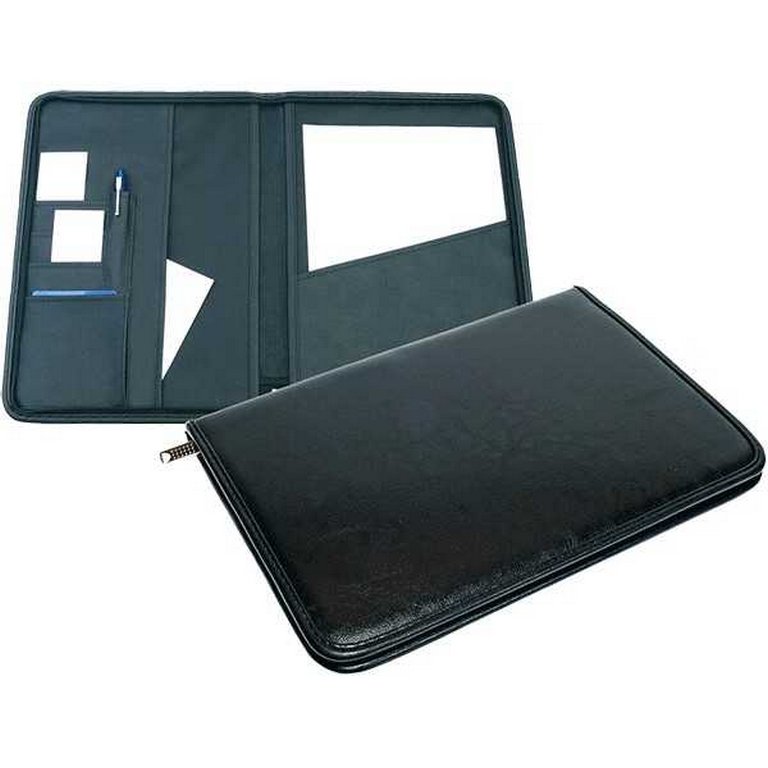 Папка  кож.зам. на молнии 35*25 см deVENTE "Alfa" черная