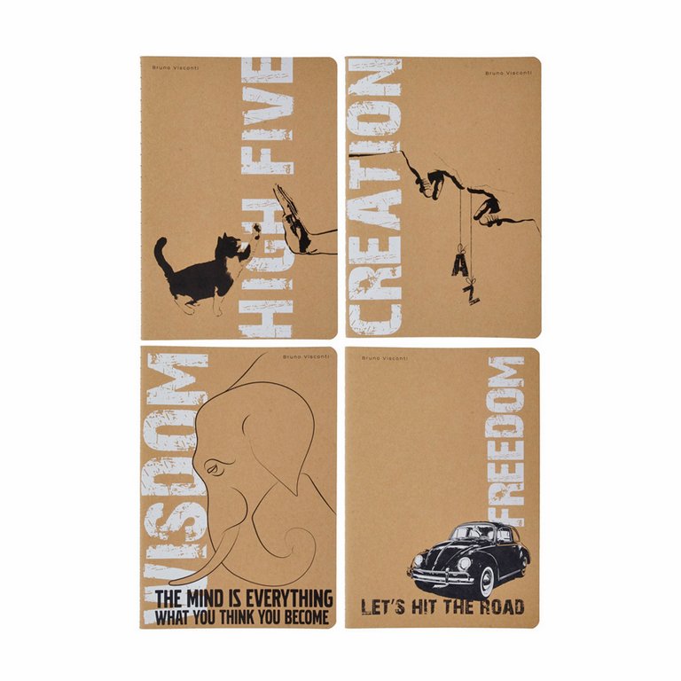 Тетрадь 40 лист в точку А5 на сшивке МИКС 8 ДИЗАЙНОВ