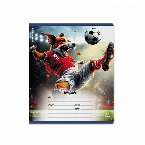 Тетрадь 12 лист лин. А5+ "Sport Animals" ErichKrause