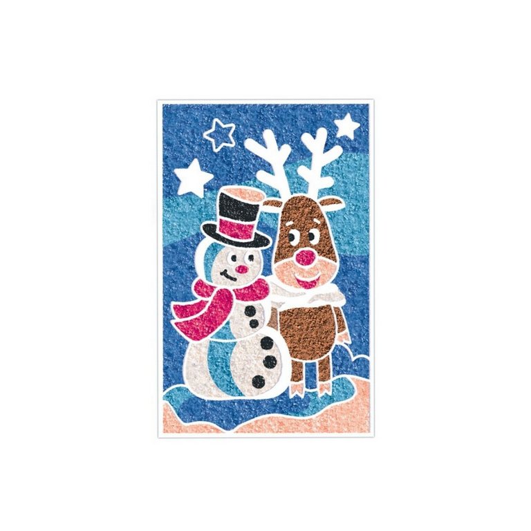 Фреска. Картина из песка 8+ "Праздничная ночь" светится в темноте Фантазер