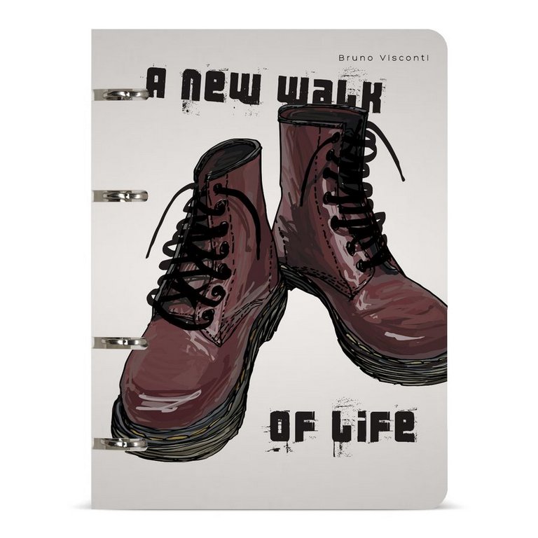 Тетрадь 80 лист кл. А5 на кольцах "BOOTS. Коричневые ботинки"