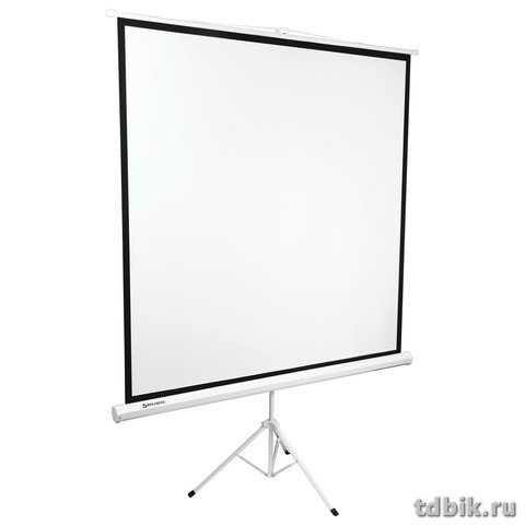 Экран проекционный на треноге 180*180 см, Brauberg