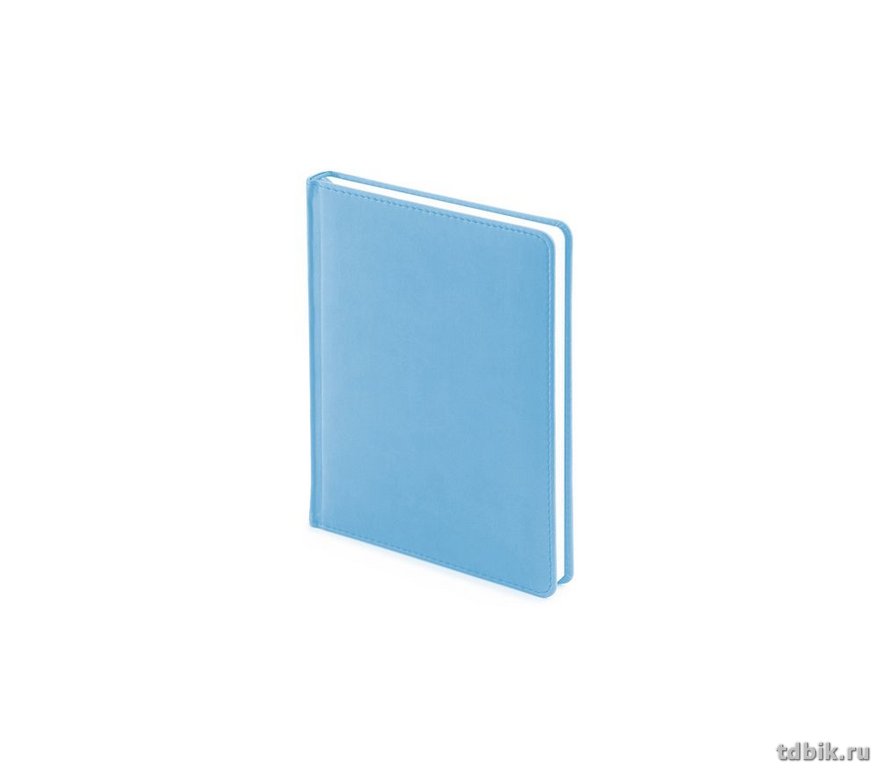 Ежедневник без дат 105*148 мм Альт "Velvet" небесно-голубой
