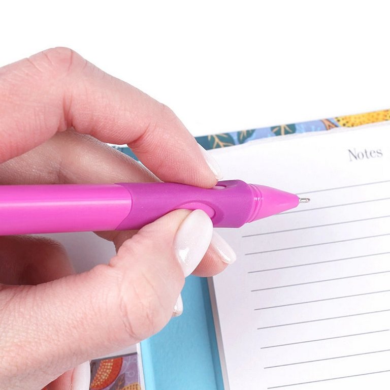 Ручка шариковая для левшей масляная Darvish  рез.упор синяя (ассорти)