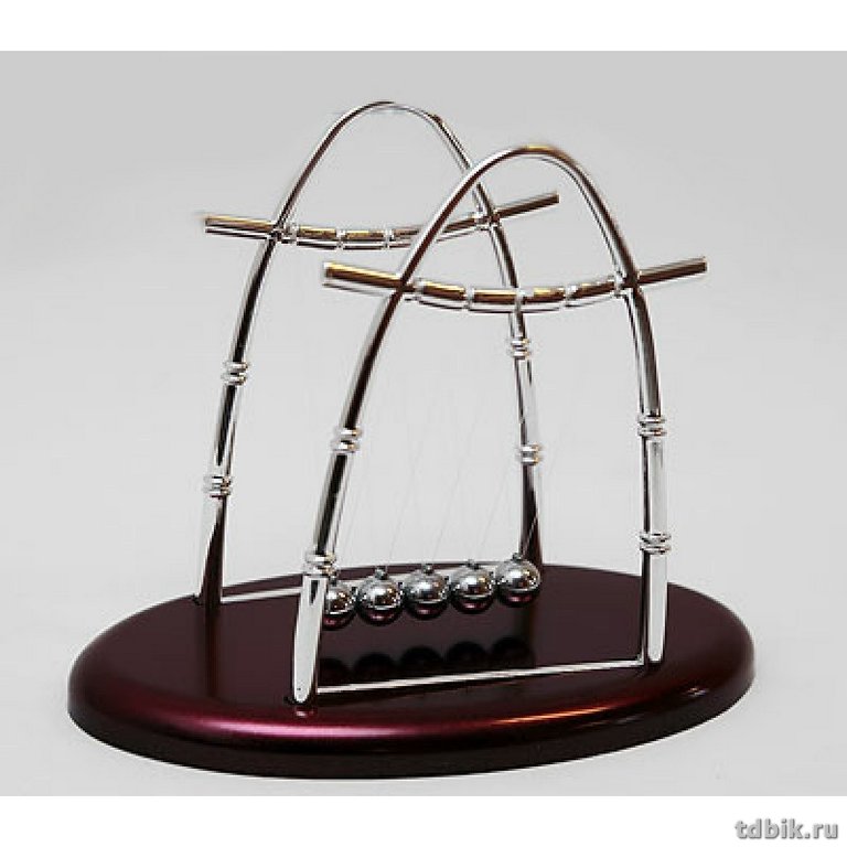 Маятник коричневый 18*11*14см (металл/пластик)