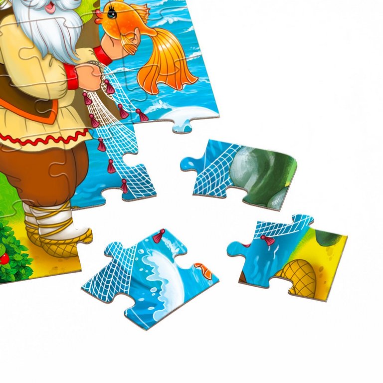 Пазлы   24 дет. "Сказка о рыбаке и рыбке" Puzzle Time