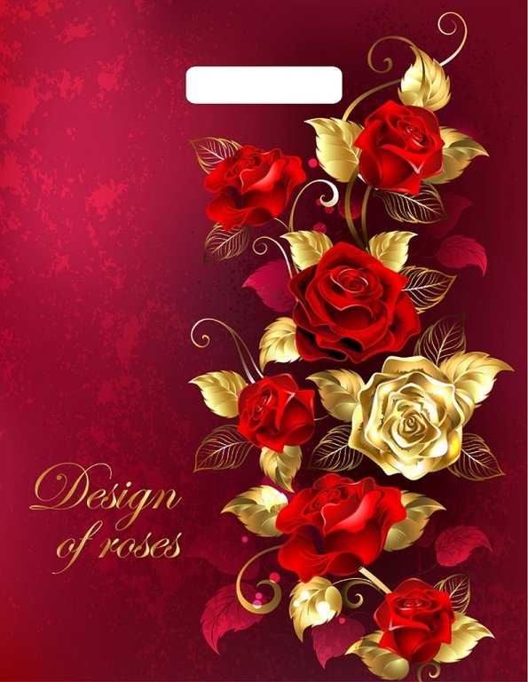 Пакет пробивной 31*40см (60 мкм) "Голден роуз"