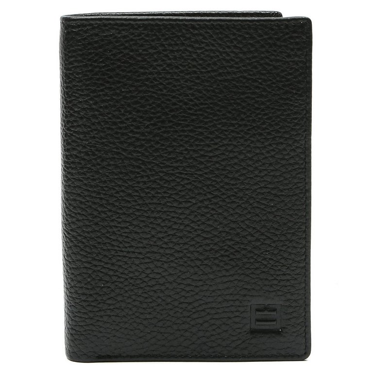 Портмоне FABRETTI мужское, нат. кожа, 10*13,8*1,5 см, черный