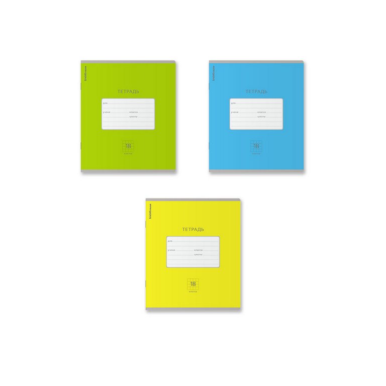 Тетрадь 18 лист кл. А5 "Классика Bright" ассорти