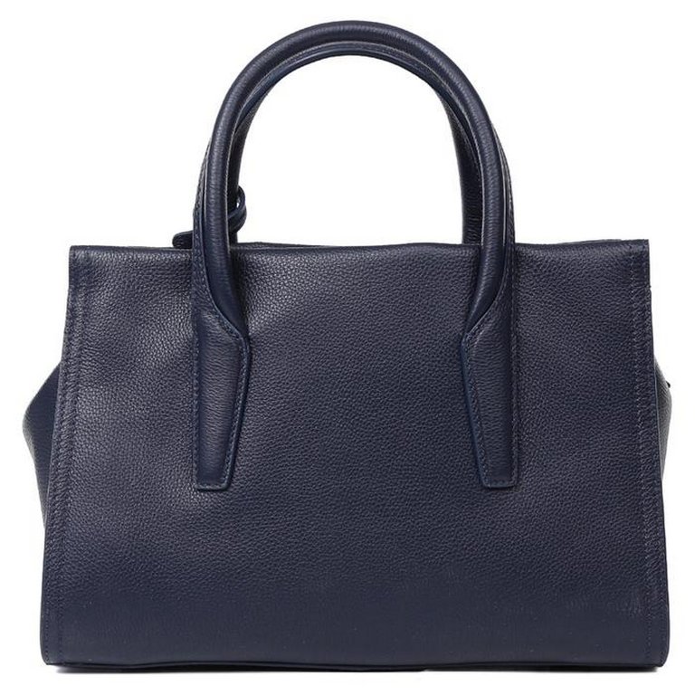 Сумка женская LEO VENTONI 28,5*19,5*14,5см, нат. кожа, синий