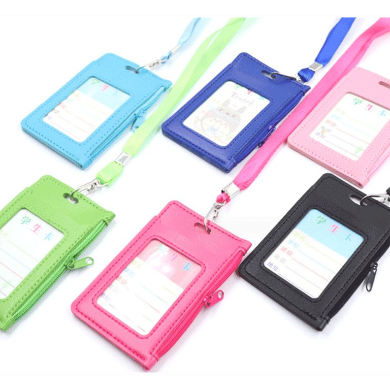 Бейдж школьный вертикальный 70*110 мм. кожзам deVENTE "Ergonomic" цв. ассорти