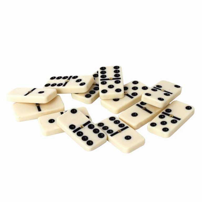 Игра настольная  Домино "Настоящее" (пластик) 17х10 см, ЗОЛОТАЯ СКАЗКА