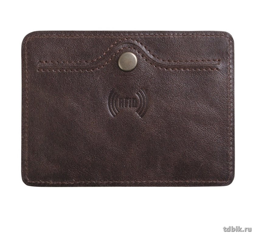 Картхолдер D.Morelli "Титан"  с RFID-защитой, нат.кожа, цв. коричневый