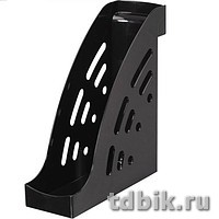 Лоток вертикальный 95 мм Стамм Эксперт с карманом, черный