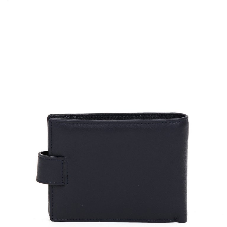 Портмоне FABRETTI мужское, нат.кожа, 13*9*3,5см, синий