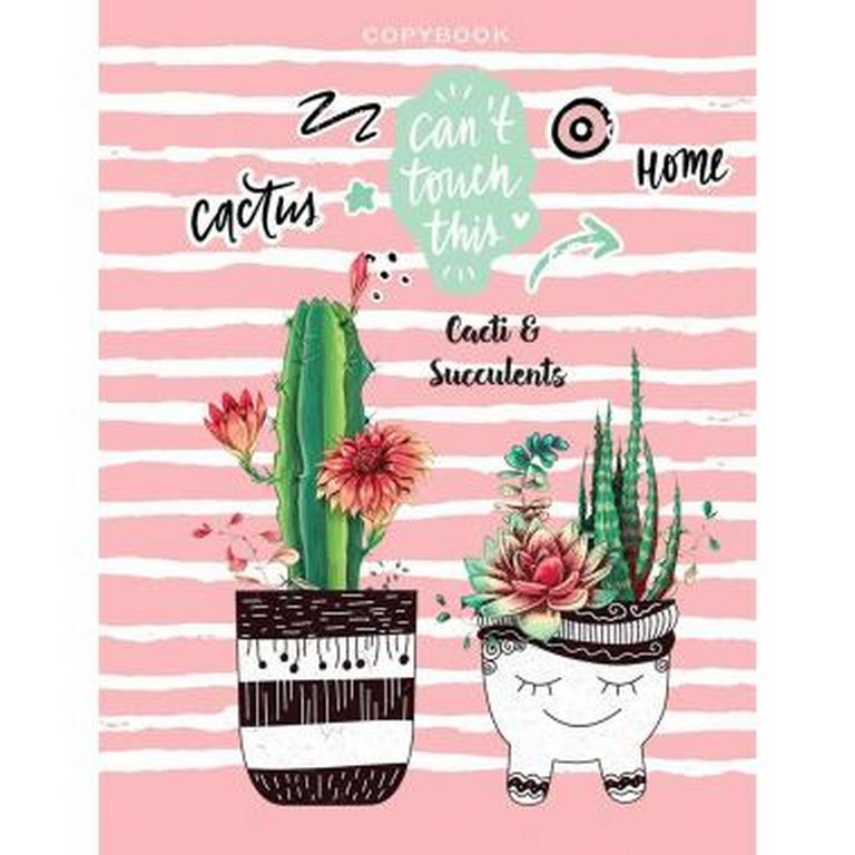 Тетрадь 80 лист кл. А5 на кольцах "ЦВЕТУЩИЕ КАКТУСЫ В ГОРШОЧКАХ"
