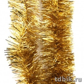 Мишура d  50мм, длина 2м "Праздничная" цвет золото MOROZCO