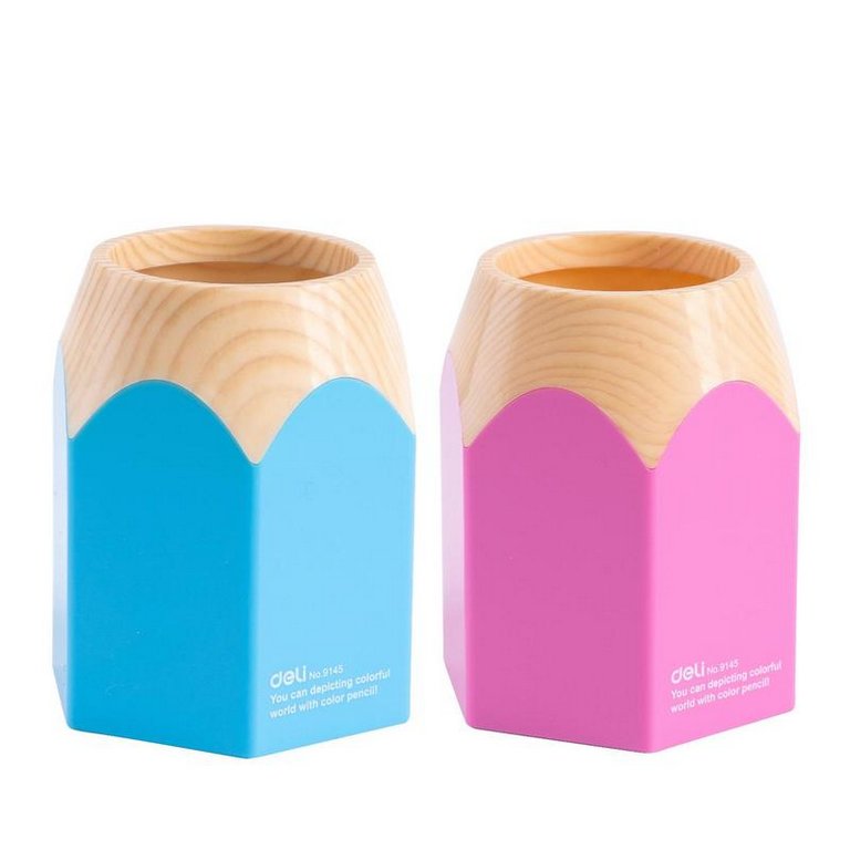 Подставка для ручек Deli, ассорти пластик