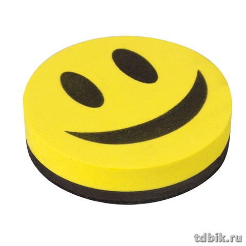 Губка для маркерной доски  d-90мм "Смайлик" STAFF