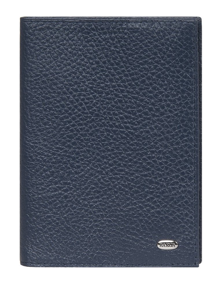 Обложка для паспорта и автодокументов  Baron нат. кожа, океан