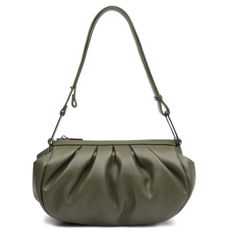 Сумка женская FABRETTI 27х14х7 см, нат. кожа, табачный