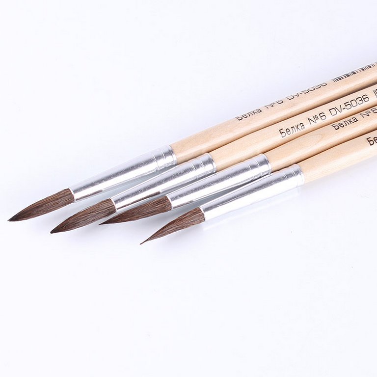 Кисть Белка № 6 круглая живописная Darvish