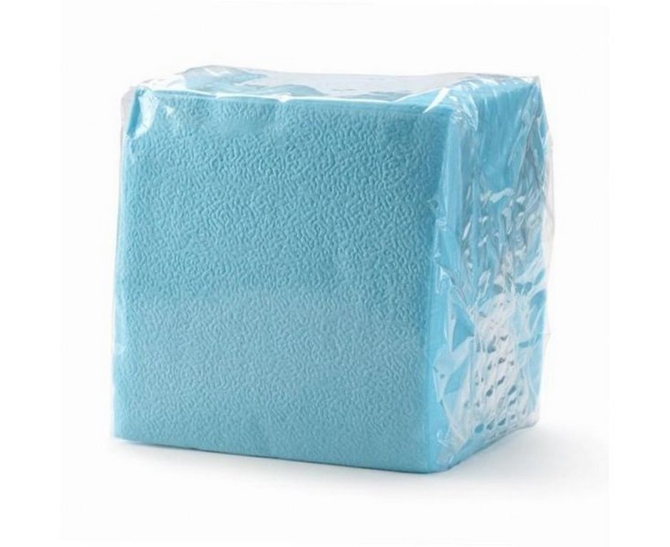 Салфетки цветные голубые 23х23 TomPaper, 400 шт/уп