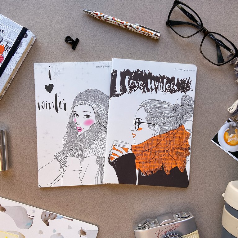 Тетрадь 40 лист кл. А5 на сшивке "I LOVE WINTER"