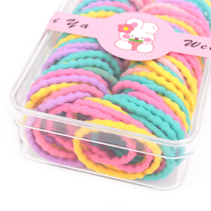 Резинки для волос в наборе ассорти (яркие цвета)