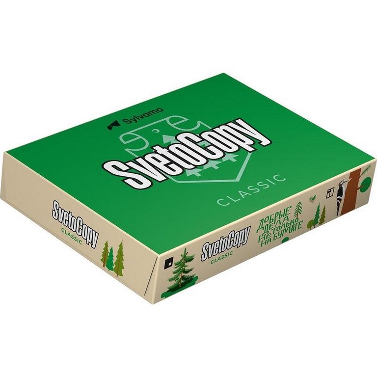 Бумага офисная SvetoСopy А4, 80 г/м2, 146% CIE, 95% ISO,толщ.104мкм,непрозр.91%, 500 л/пач.