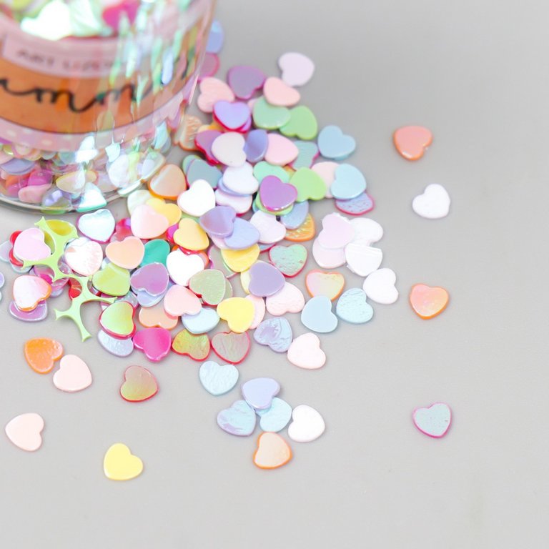 Декор из пластика "Баночка с сердечками" ART UZOR ассорти