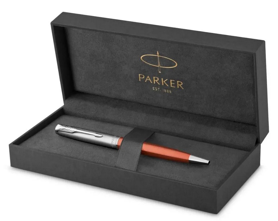 Ручка шариковая Parker Sonnet Essentials LaqOrange СT M (нерж.сталь)
