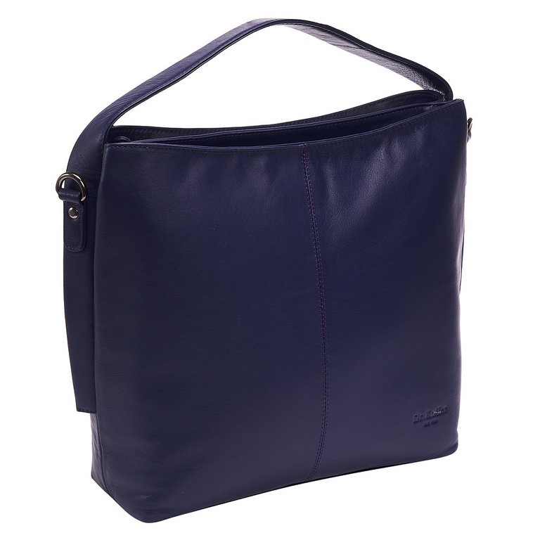 Сумка женская Dr.Koffer 29х30х10см см, нат.кожа синяя