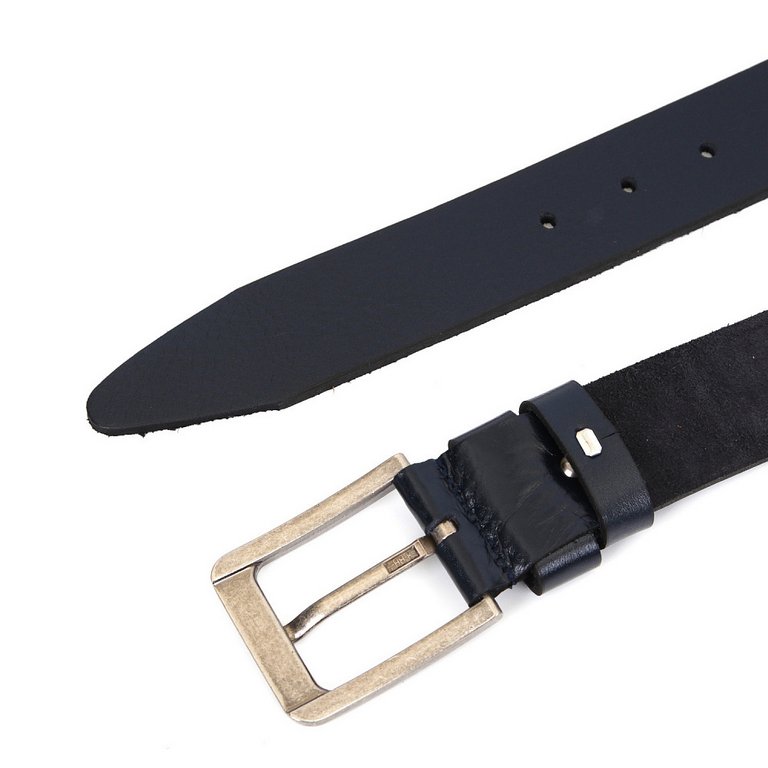 Ремень FABRETTI мужской, натуральная кожа, размер 130, синий