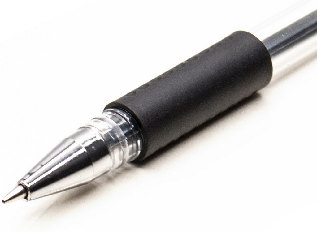 Ручка гелевая Buro Urgent резин. упор 0,7мм черная (линия 0,5мм)