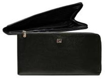 Портмоне D.Morelli "Модерн" с RFID-защитой, нат.кожа, цвет черный