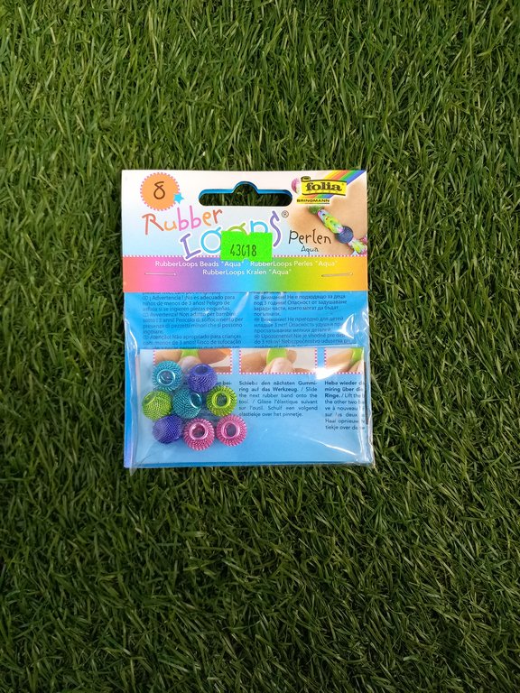 Набор бусин для плетения браслетов 8шт "Вода", цвета в ассортименте Folia