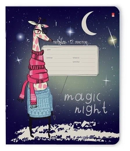Тетрадь 12 лист кл. А5 "MAGIC NIGHT" 5 видов