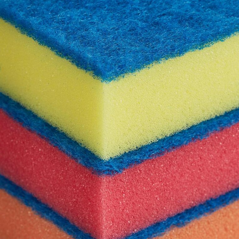 Губка для посуды поролоновая 92*65*30 мм, 5 шт/уп Luscan MAXI