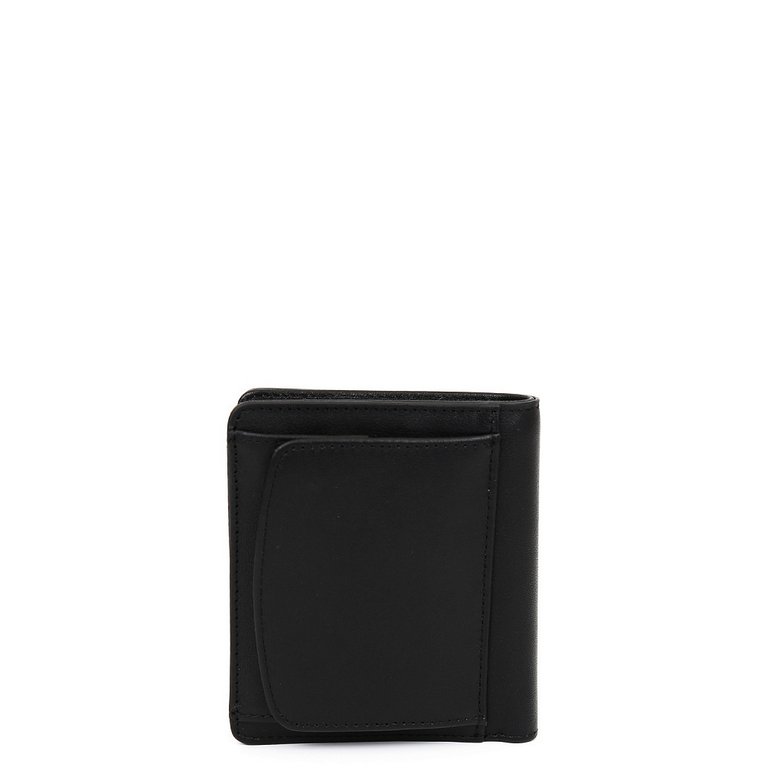 Портмоне FABRETTI мужское, нат.кожа, 10*11*3см, черный