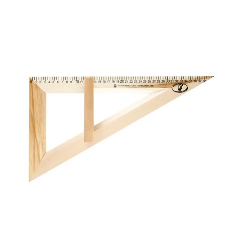 Треугольник 40 см. д/школ. доски деревянная Можга