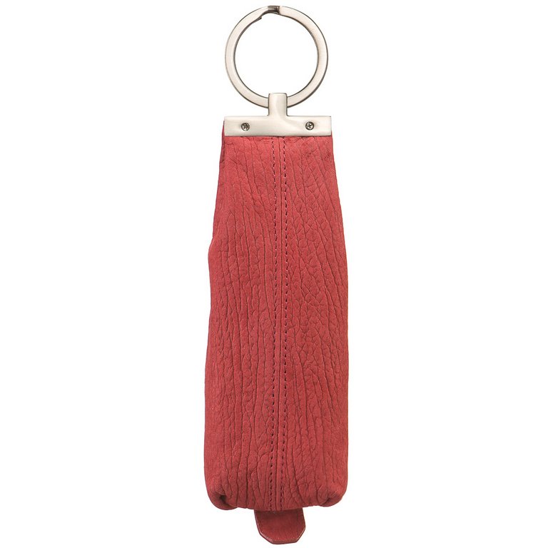 Футляр для ключей Dr.Koffer 4,5*14см, на молнии, бордо