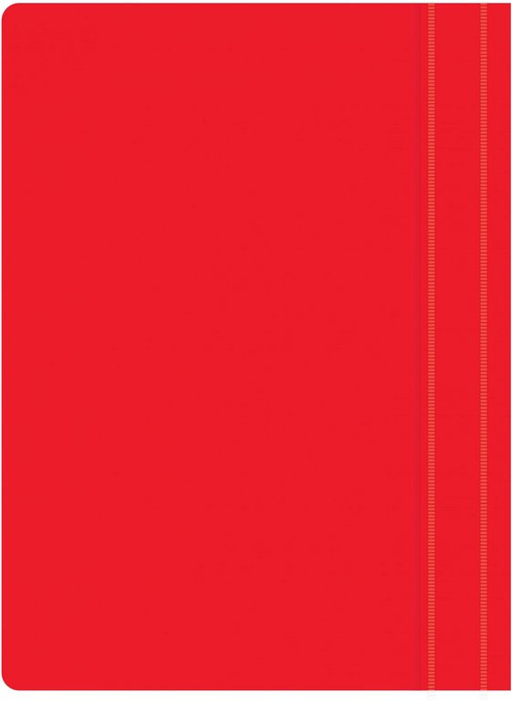 Папка-скоросшиватель А4 пластик, (0,11/0,13 мм) красная Silwerhof Eco