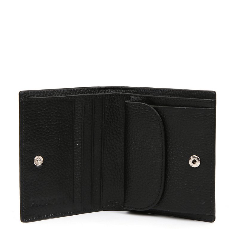 Портмоне FABRETTI женское, нат. кожа, 11*10*3см, черный